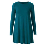 Load image into Gallery viewer, LUXE DIVA WOMEN LADIES LONG SLEEVE SWING DRESS FLARED A LINE SKATER DRESS TOP SIZE 8-26