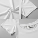 Load image into Gallery viewer, LUXE DIVA Kids Short Sleeve School Crew Neck T-Shirt in Soft Cotton. Ages 3–16 Black or White. Comfy, Stylish, Perfect for School Wear