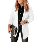 Load image into Gallery viewer, LUXEDIVA Womens Ruched Sleeve Fully Lined Blazer Collared Casual Ladies Formal Jacket Top