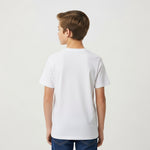 Load image into Gallery viewer, LUXE DIVA Kids Short Sleeve School Crew Neck T-Shirt in Soft Cotton. Ages 3–16 Black or White. Comfy, Stylish, Perfect for School Wear