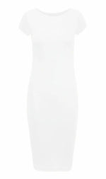 Load image into Gallery viewer, Ladies Short Sleeve Midi Dress Bodycon Cap Maxi Midi Dress