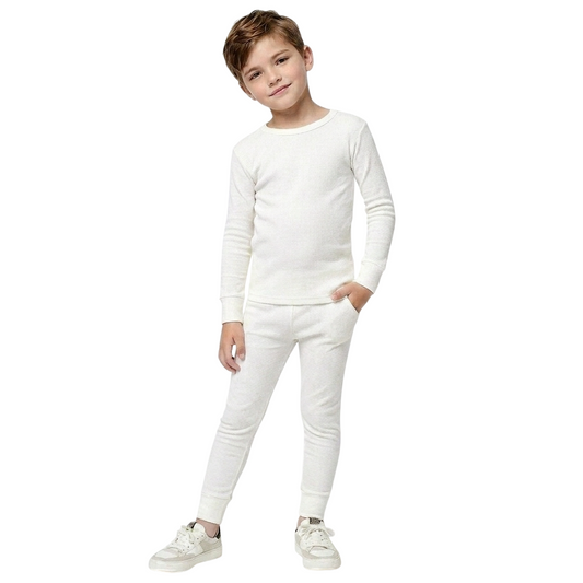 LUXE DIVA Kids Unisex Thermal Long Johns Set