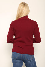 Load image into Gallery viewer, LUXE DIVA LADIES KNITTED POLO NECK JUMPER REMEL LABEL ( merry gold ) SUPER STRECH FINE KNIT POLO NECK