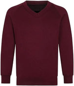 Load image into Gallery viewer, LUXE DIVA Girls Jumper Pullover V Neck School Uniform Kids Long Sleeve Sweater