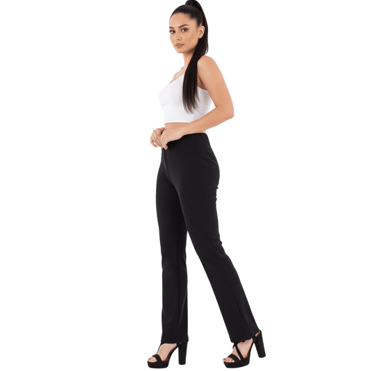 Women’s Bootleg Flared Trousers High Waisted - LUXE DIVAWomen’s Bootleg Flared Trousers High WaistedLUXE DIVALUXE DIVAHWBootlegTrouBlk8Women’s Bootleg Flared Trousers High Waisted8Black