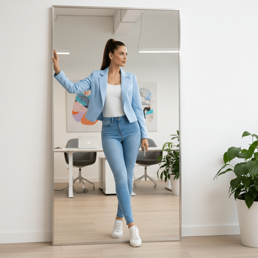 Women's Cropped Blazer, Open Front, Long Sleeve, Slim Fit, Casual Suit Jacket - LUXE DIVAWomen's Cropped Blazer, Open Front, Long Sleeve, Slim Fit, Casual Suit JacketOtherLuxestyleeLUXE DIVALongSlvCropBlazrSBlue1SWomen's Cropped Blazer, Open Front, Long Sleeve, Slim Fit, Casual Suit JacketSky BlueOne Size