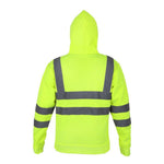 Load image into Gallery viewer, LUXE DIVA Roll over image to zoom in Hi Vis Sweatshirts for Men Class 3 High Visibility Reflective Hoodie for Men, Reflective Hoodies