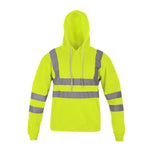 Load image into Gallery viewer, LUXE DIVA Roll over image to zoom in Hi Vis Sweatshirts for Men Class 3 High Visibility Reflective Hoodie for Men, Reflective Hoodies