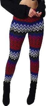 Load image into Gallery viewer, LUXE DIVA Womens Knitted Tartan Winter Leggings Ladies Soft Warm Wool Christmas Retro Pants Warm Trousers