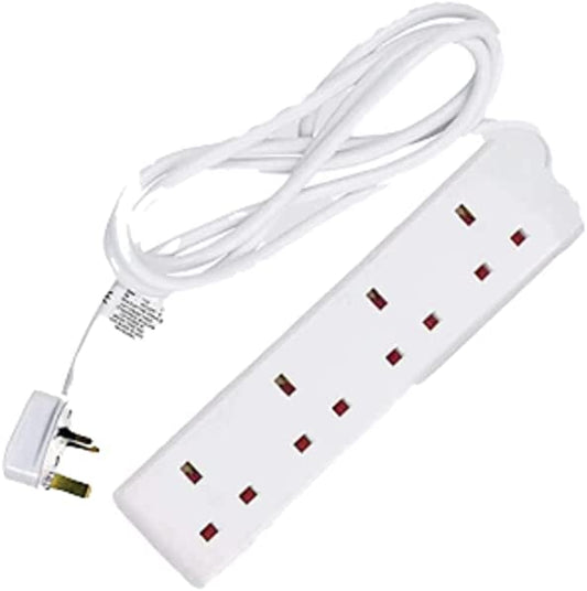 LUXE DIVA Extension Lead 4 Gang 3 Pack