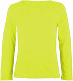 Load image into Gallery viewer, Girls Boy Kids Plain Basic Long Sleeve Round Neck T-Shirt Stretch School Tee Top 7-13 Years