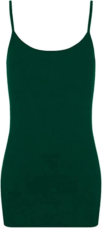 LUXE DIVA Women's Plain Cami Tunic Top