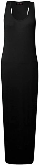 Load image into Gallery viewer, Womens Summer Maxi Casual Dress Ladies Racer Back Long Beach Dress with Short-Sleeve Crew-Neck Loose Sizes 8-26