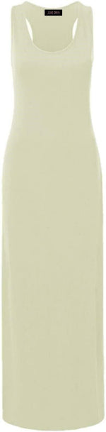 Load image into Gallery viewer, Womens Summer Maxi Casual Dress Ladies Racer Back Long Beach Dress with Short-Sleeve Crew-Neck Loose Sizes 8-26