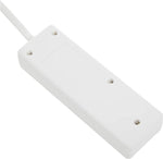 Load image into Gallery viewer, 2 Way Gang Mains Power Extension Lead 13A UK 3Pin Plug (2 Way 2 Metre, White)