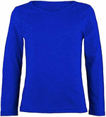 Load image into Gallery viewer, Girls Boy Kids Plain Basic Long Sleeve Round Neck T-Shirt Stretch School Tee Top 7-13 Years