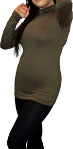 Load image into Gallery viewer, Ladies Polo Roll Neck Long Sleeve Turtle Neck Plain Jumpers for Women Top Womens Ladies New Plain Turtle Polo Roll Neck Long Sleeve Stretch Jumper T-Shirt Tee Top 8-14