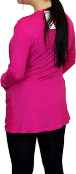 Load image into Gallery viewer, Ladies Long Sleeve Pocket Cardigan Womens Top Sizes 16-26