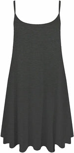 Load image into Gallery viewer, Plus Size Womens Printed Strappy Sleeveless Ladies Mini Dress Vest Top