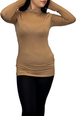 Load image into Gallery viewer, Ladies Polo Roll Neck Long Sleeve Turtle Neck Plain Jumpers for Women Top Womens Ladies New Plain Turtle Polo Roll Neck Long Sleeve Stretch Jumper T-Shirt Tee Top 8-14