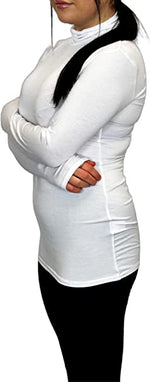 Load image into Gallery viewer, Ladies Polo Roll Neck Long Sleeve Turtle Neck Plain Jumpers for Women Top Womens Ladies New Plain Turtle Polo Roll Neck Long Sleeve Stretch Jumper T-Shirt Tee Top 8-14