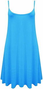 Load image into Gallery viewer, Plus Size Womens Printed Strappy Sleeveless Ladies Mini Dress Vest Top