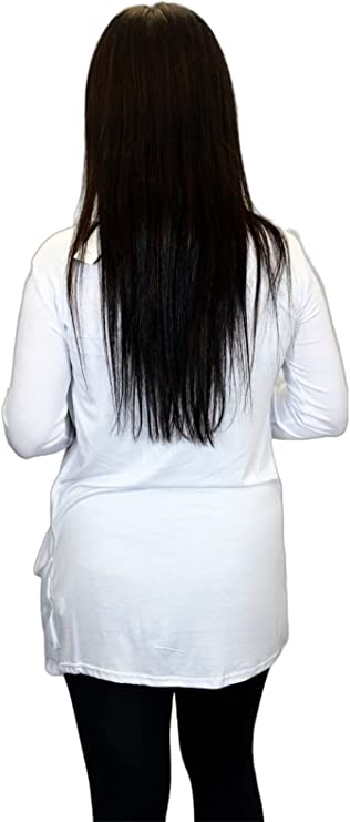 Ladies Long Sleeve Pocket Cardigan Womens Top Sizes 8-14