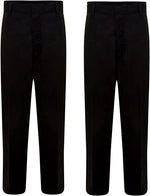 Load image into Gallery viewer, Boys School Uniform Half Elastic Waist Zip & Clip Trouser Boys Zip & Clip School Uniform Pants Boys Pull Up School Trousers 4-15 Years