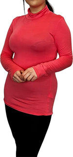 Load image into Gallery viewer, Ladies Polo Roll Neck Long Sleeve Turtle Neck Plain Jumpers for Women Top Womens Ladies New Plain Turtle Polo Roll Neck Long Sleeve Stretch Jumper T-Shirt Tee Top 8-14