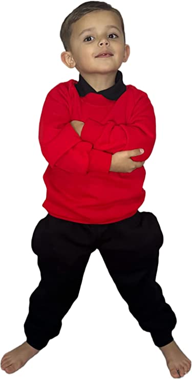 Kids Sweatshirt Boys and Girls Pullover Jumper Unisex Long Sleeve T-Shirts Tops Spring Autumn Solid Color Casual Sweater for 3-15 Years