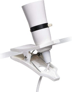 Load image into Gallery viewer, Clip Desk Lamp Holder UK Plug Light Bulb Socket Base with Switch, Scratch Free Clip & 2M Cable Fixed Portable On The Desk Table Socket Pin Bulb Holder Ideal for Lighting at Home, & Shop