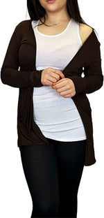 Load image into Gallery viewer, Ladies Long Sleeve Pocket Cardigan Womens Top Sizes 8-14