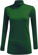 Load image into Gallery viewer, Ladies Polo Roll Neck Long Sleeve Turtle Neck Plain Jumpers for Women Top Womens Ladies New Plain Turtle Polo Roll Neck Long Sleeve Stretch Jumper T-Shirt Tee Top 8-14