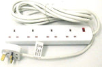Load image into Gallery viewer, 4 Way UK 3Pin Plug 13amp Extension Lead with 5 Metre Cable - Neon Power On Indicator (1)