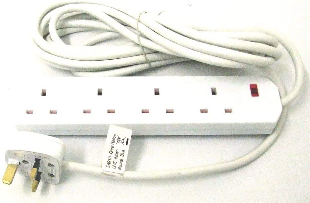LUXE DIVA Extension Lead 4 Way 5 Metre