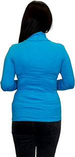 Load image into Gallery viewer, Ladies Polo Roll Neck Long Sleeve Turtle Neck Plain Jumpers for Women Top Womens Ladies New Plain Turtle Polo Roll Neck Long Sleeve Stretch Jumper T-Shirt Tee Top 8-14