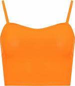 Load image into Gallery viewer, Womens Strappy Sleeveless Ladies Bralet Crop Stretch Vest Top - 8-14