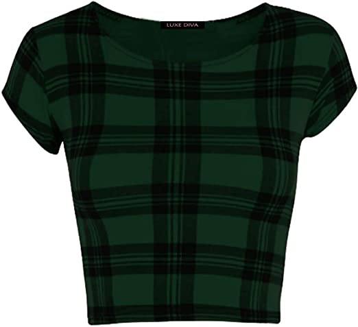 Women Cap Short Sleeve Crop Top Round Neck Plain/Printed T-Shirt Stretchy Summer Cropped Vest Tops Size 8-14