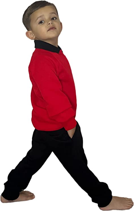 Kids Sweatshirt Boys and Girls Pullover Jumper Unisex Long Sleeve T-Shirts Tops Spring Autumn Solid Color Casual Sweater for 3-15 Years