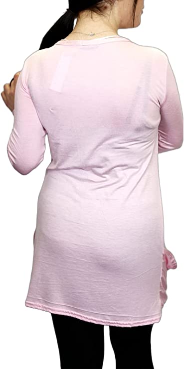 Ladies Long Sleeve Pocket Cardigan Womens Top Sizes 16-26