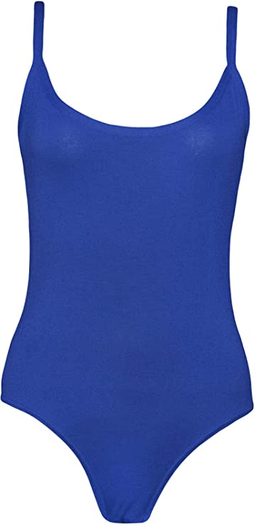 Womens Strappy Sleeveless Ladies Camisole Vest Bodysuit Leotard Top - 8-26