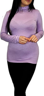 Load image into Gallery viewer, Ladies Polo Roll Neck Long Sleeve Turtle Neck Plain Jumpers for Women Top Womens Ladies New Plain Turtle Polo Roll Neck Long Sleeve Stretch Jumper T-Shirt Tee Top 8-14