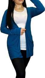 Load image into Gallery viewer, Ladies Long Sleeve Pocket Cardigan Womens Top Sizes 8-14