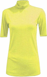 Load image into Gallery viewer, Womens Ladies Turtle Polo Neck Jumper Short Sleeve Top High Neck T Shirt Top Plus 8-14