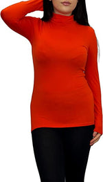 Load image into Gallery viewer, Ladies Polo Roll Neck Long Sleeve Turtle Neck Plain Jumpers for Women Top Womens Ladies New Plain Turtle Polo Roll Neck Long Sleeve Stretch Jumper T-Shirt Tee Top 8-14