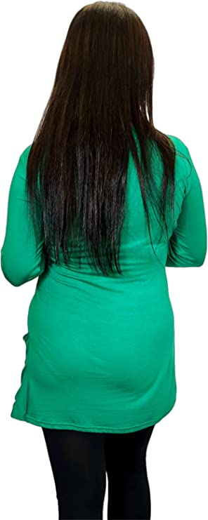 Ladies Long Sleeve Pocket Cardigan Womens Top Sizes 16-26