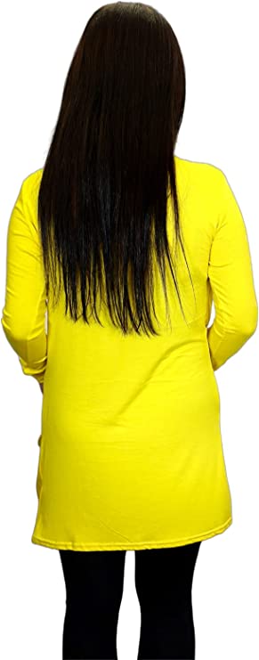 Ladies Long Sleeve Pocket Cardigan Womens Top Sizes 8-14