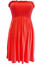 Load image into Gallery viewer, New Womens Ladies Sheering Top Strapless Bandeau Dress Top Jersey Ladies Plus Size Boobtube Top Dress UK 16-22