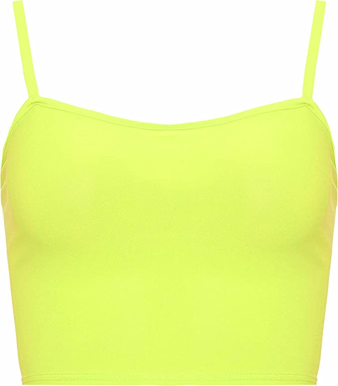 Womens Strappy Sleeveless Ladies Bralet Crop Stretch Vest Top - 8-14