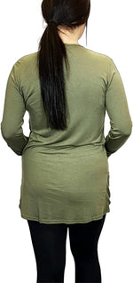 Load image into Gallery viewer, Ladies Long Sleeve Pocket Cardigan Womens Top Sizes 16-26